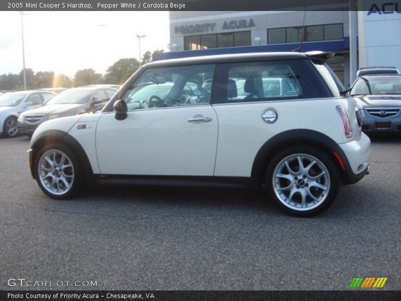 Pepper White / Cordoba Beige 2005 Mini Cooper S Hardtop