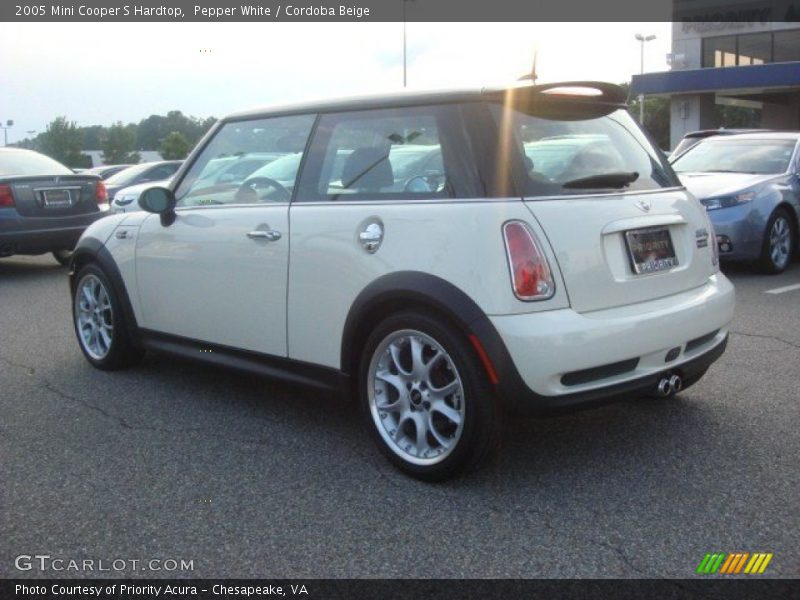 Pepper White / Cordoba Beige 2005 Mini Cooper S Hardtop