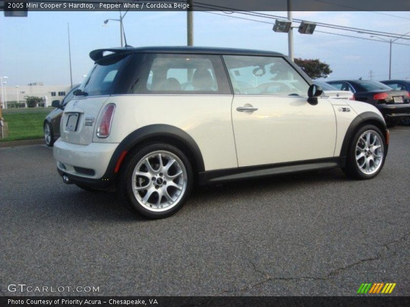 Pepper White / Cordoba Beige 2005 Mini Cooper S Hardtop