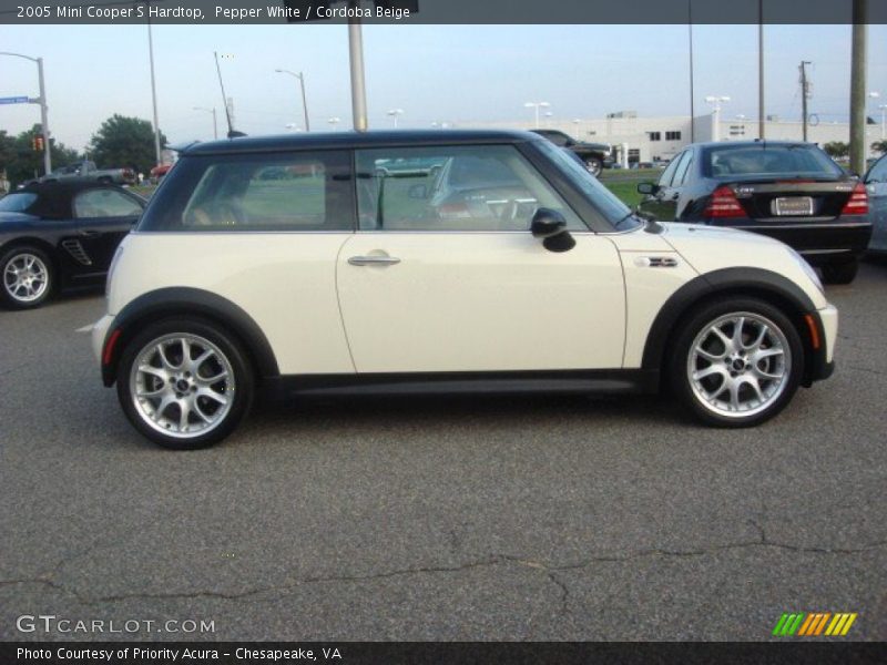 Pepper White / Cordoba Beige 2005 Mini Cooper S Hardtop