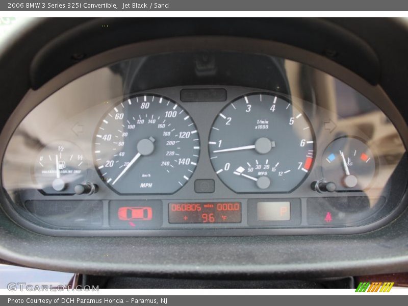  2006 3 Series 325i Convertible 325i Convertible Gauges