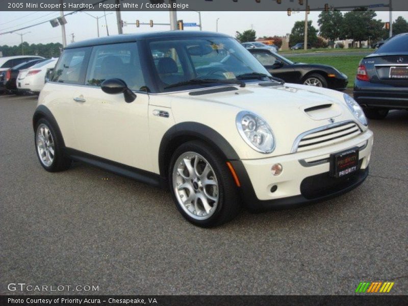 Pepper White / Cordoba Beige 2005 Mini Cooper S Hardtop