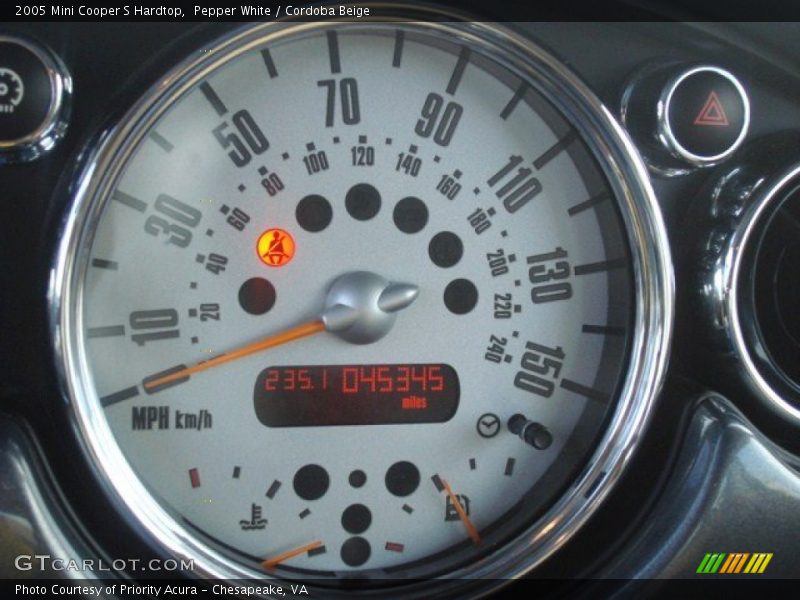 Pepper White / Cordoba Beige 2005 Mini Cooper S Hardtop