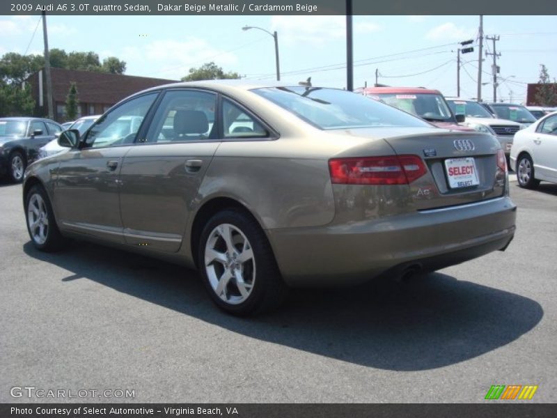Dakar Beige Metallic / Cardamom Beige 2009 Audi A6 3.0T quattro Sedan