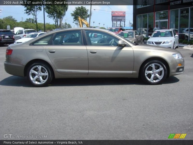 Dakar Beige Metallic / Cardamom Beige 2009 Audi A6 3.0T quattro Sedan