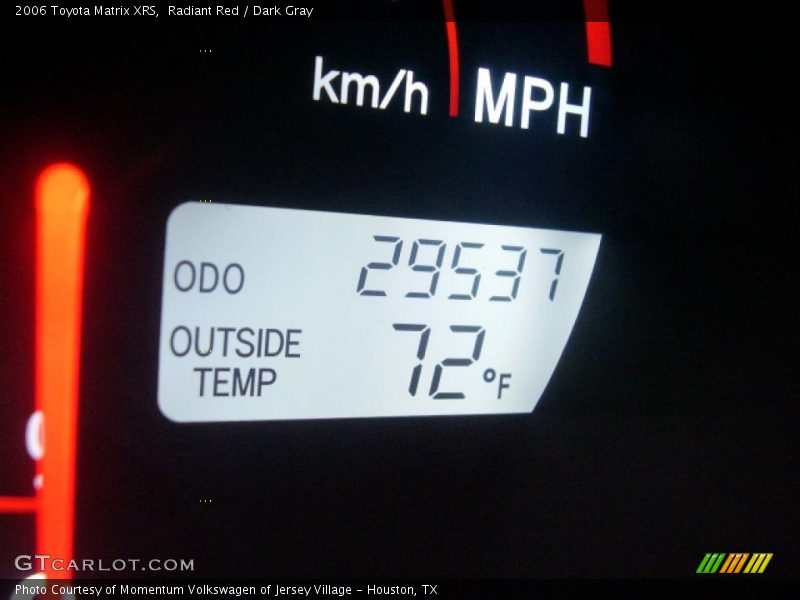 Radiant Red / Dark Gray 2006 Toyota Matrix XRS