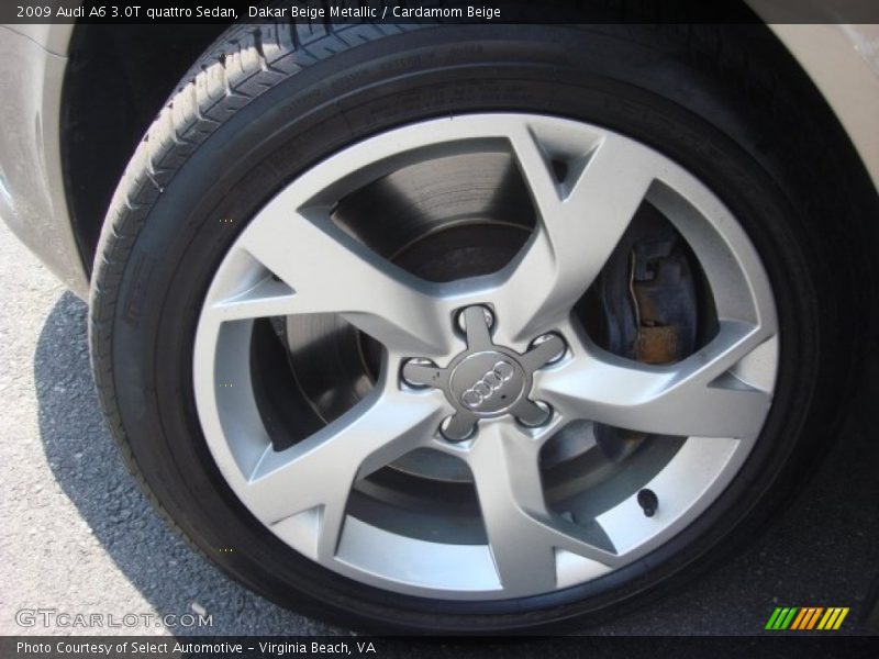Dakar Beige Metallic / Cardamom Beige 2009 Audi A6 3.0T quattro Sedan