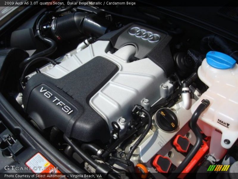 Dakar Beige Metallic / Cardamom Beige 2009 Audi A6 3.0T quattro Sedan