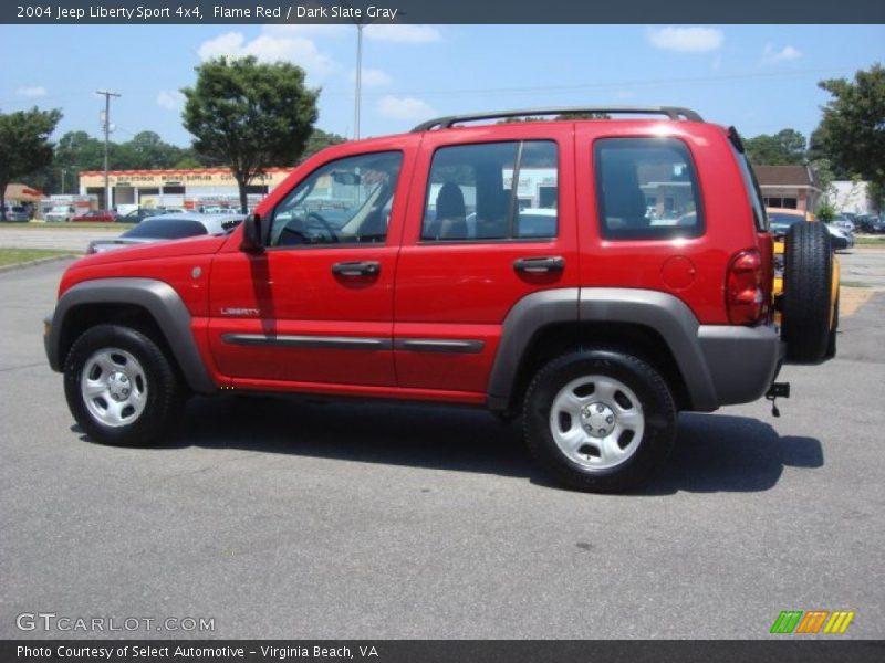Flame Red / Dark Slate Gray 2004 Jeep Liberty Sport 4x4