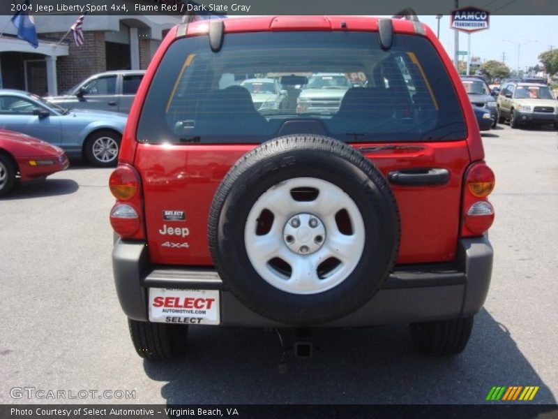 Flame Red / Dark Slate Gray 2004 Jeep Liberty Sport 4x4