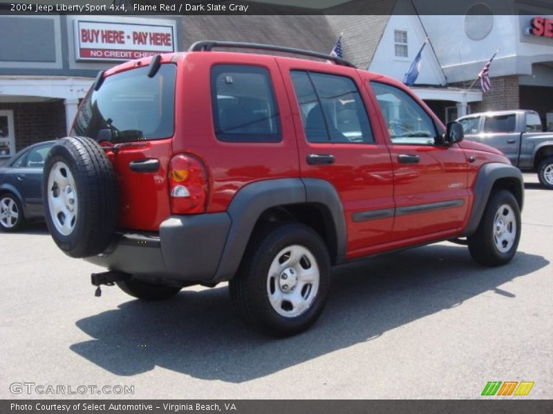 Flame Red / Dark Slate Gray 2004 Jeep Liberty Sport 4x4