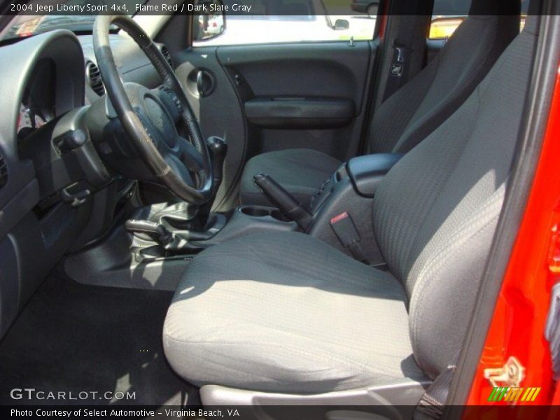 Flame Red / Dark Slate Gray 2004 Jeep Liberty Sport 4x4