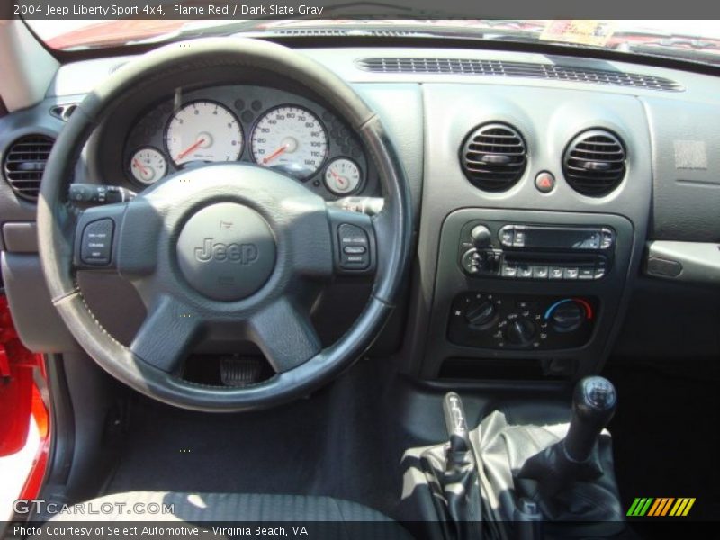 Flame Red / Dark Slate Gray 2004 Jeep Liberty Sport 4x4