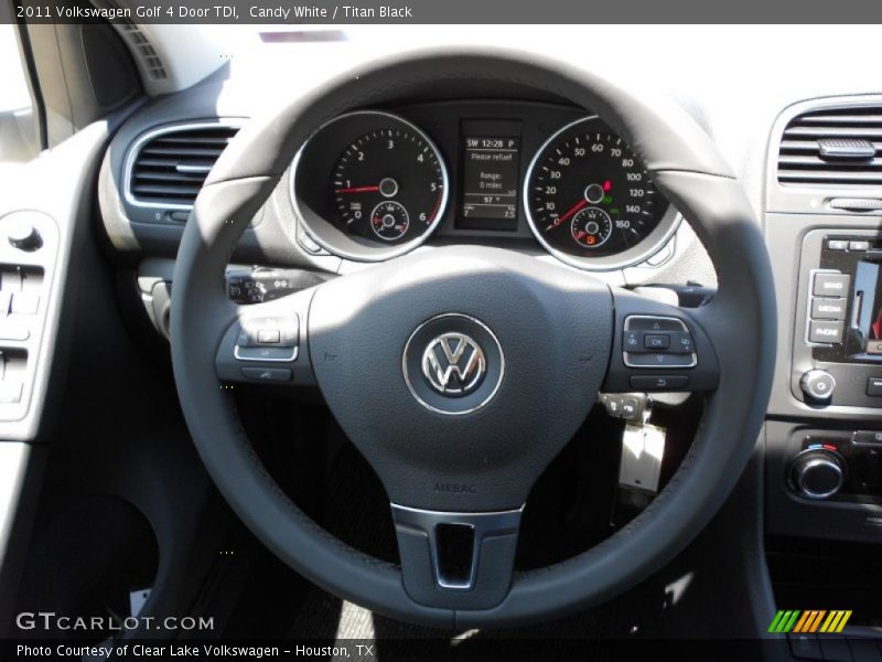 Candy White / Titan Black 2011 Volkswagen Golf 4 Door TDI