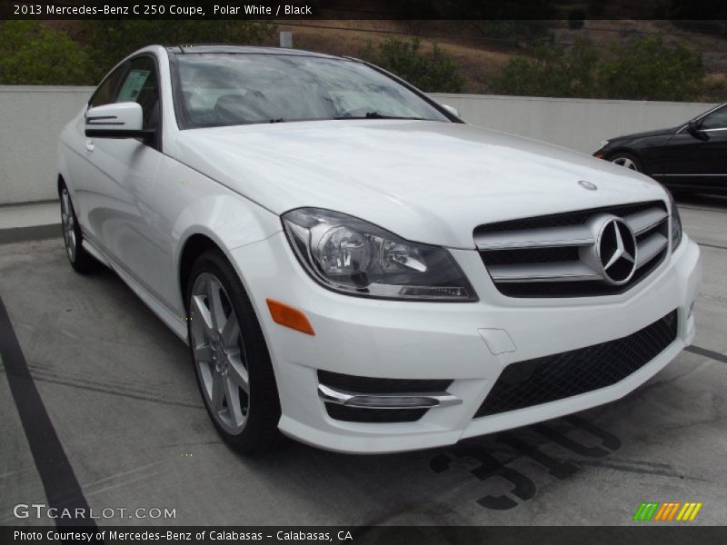 Polar White / Black 2013 Mercedes-Benz C 250 Coupe