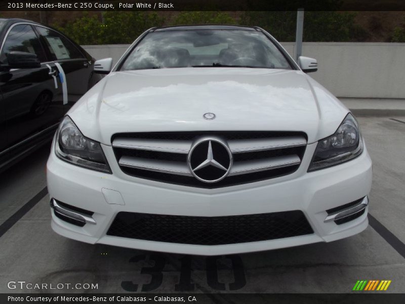 Polar White / Black 2013 Mercedes-Benz C 250 Coupe