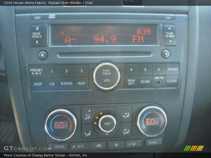 Radiant Silver Metallic / Frost 2009 Nissan Altima Hybrid