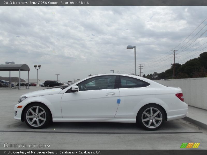 Polar White / Black 2013 Mercedes-Benz C 250 Coupe