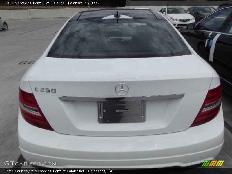 Polar White / Black 2013 Mercedes-Benz C 250 Coupe