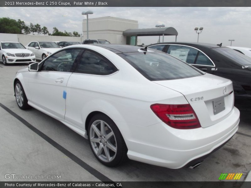 Polar White / Black 2013 Mercedes-Benz C 250 Coupe