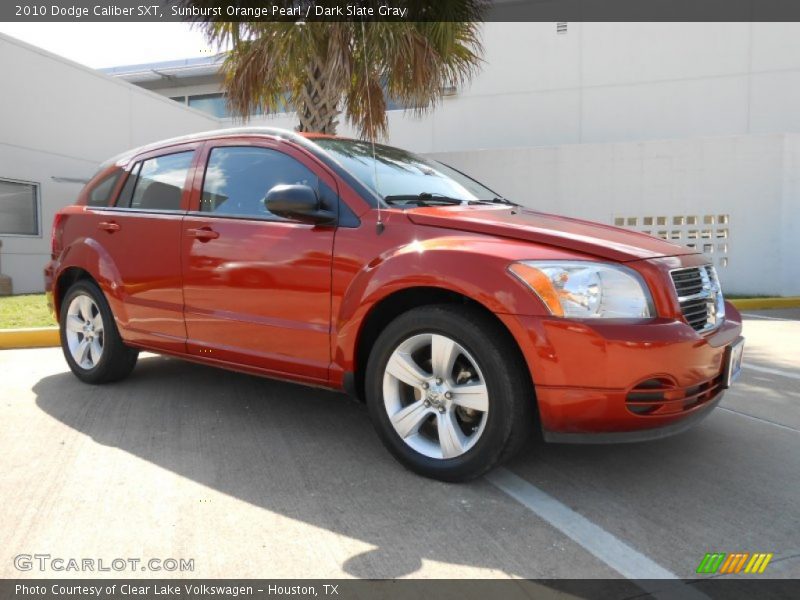 Sunburst Orange Pearl / Dark Slate Gray 2010 Dodge Caliber SXT