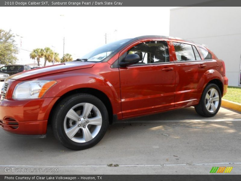 Sunburst Orange Pearl / Dark Slate Gray 2010 Dodge Caliber SXT
