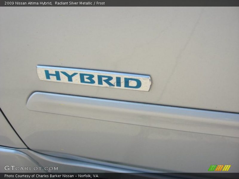 Radiant Silver Metallic / Frost 2009 Nissan Altima Hybrid