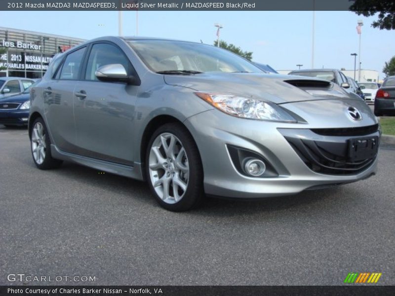 Liquid Silver Metallic / MAZDASPEED Black/Red 2012 Mazda MAZDA3 MAZDASPEED3