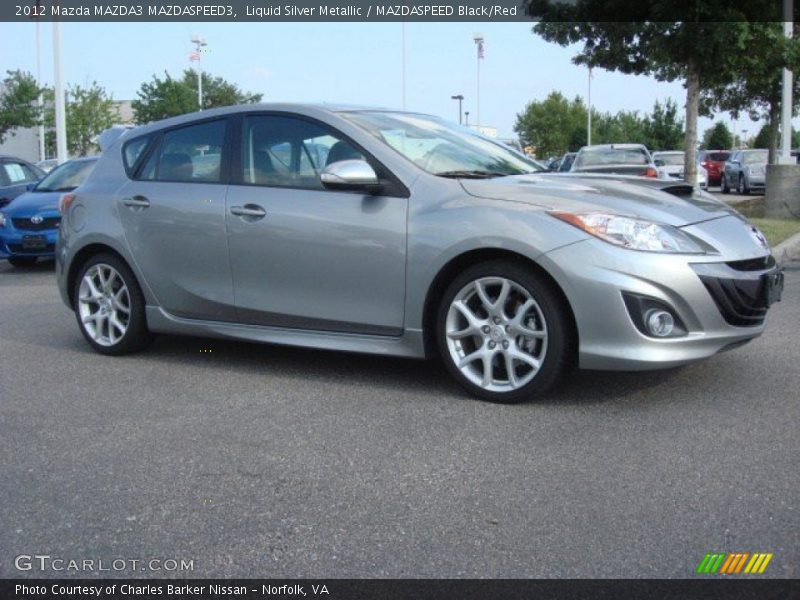 Liquid Silver Metallic / MAZDASPEED Black/Red 2012 Mazda MAZDA3 MAZDASPEED3