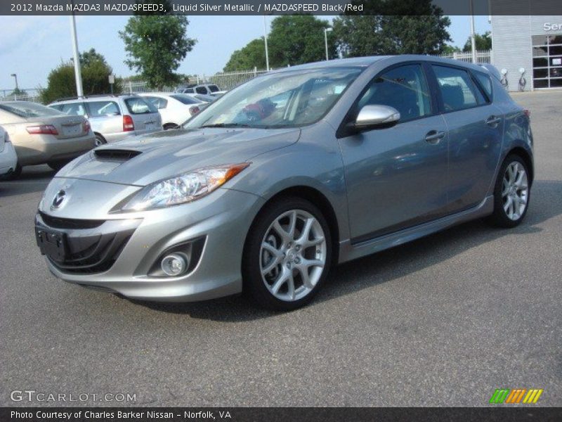 Liquid Silver Metallic / MAZDASPEED Black/Red 2012 Mazda MAZDA3 MAZDASPEED3