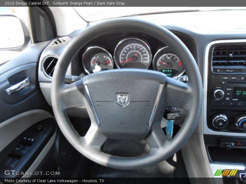 Sunburst Orange Pearl / Dark Slate Gray 2010 Dodge Caliber SXT