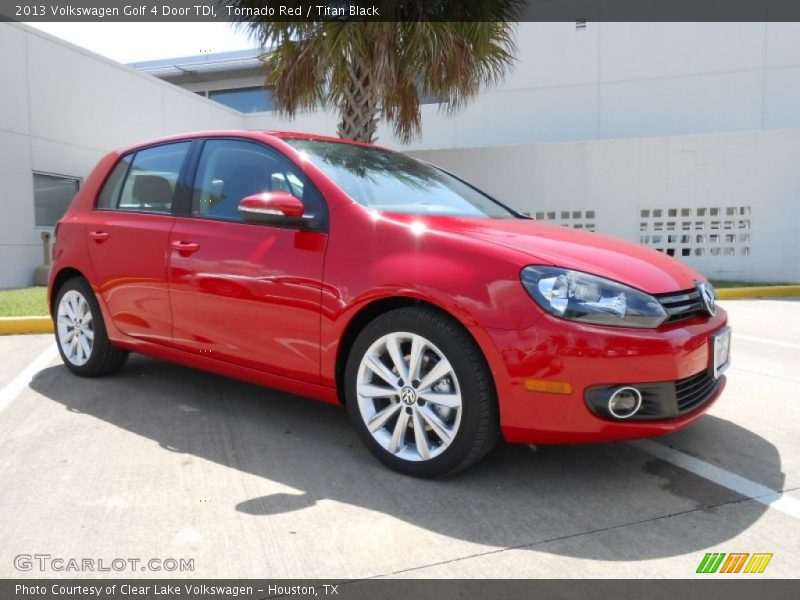 Tornado Red / Titan Black 2013 Volkswagen Golf 4 Door TDI