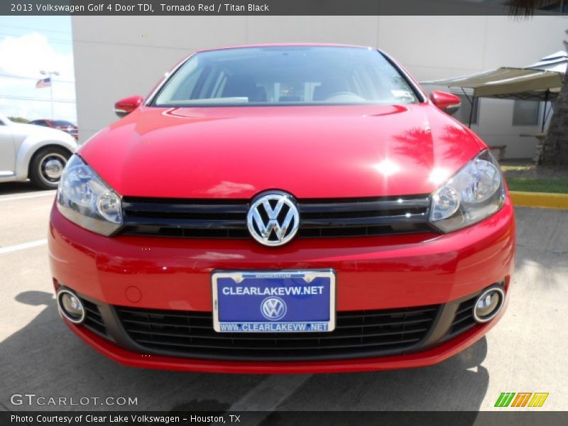 Tornado Red / Titan Black 2013 Volkswagen Golf 4 Door TDI