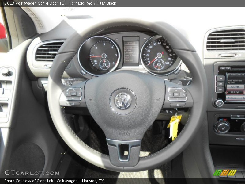 Tornado Red / Titan Black 2013 Volkswagen Golf 4 Door TDI