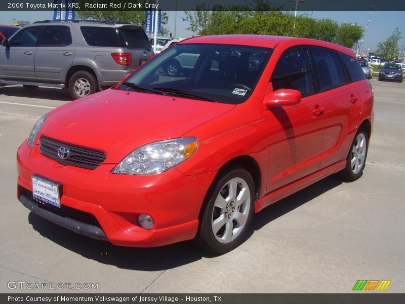 Radiant Red / Dark Gray 2006 Toyota Matrix XRS
