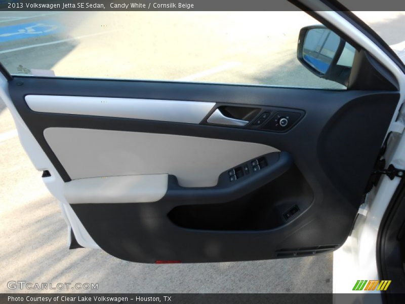 Candy White / Cornsilk Beige 2013 Volkswagen Jetta SE Sedan