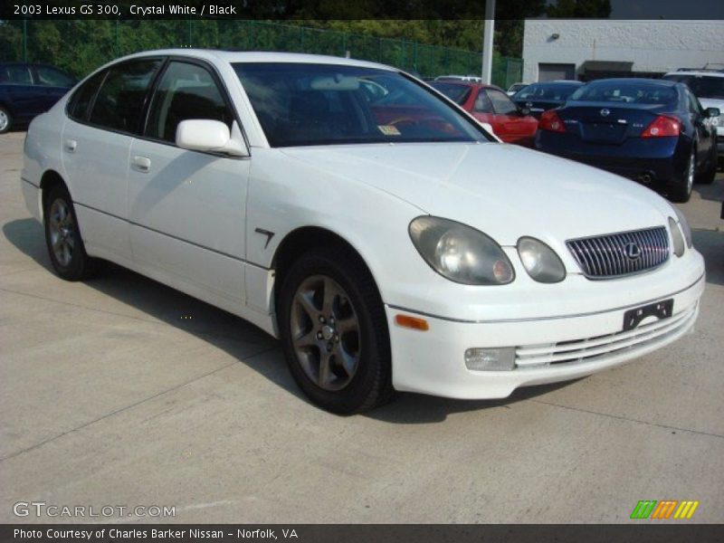 Crystal White / Black 2003 Lexus GS 300