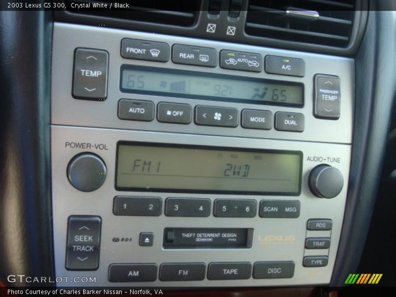 Crystal White / Black 2003 Lexus GS 300