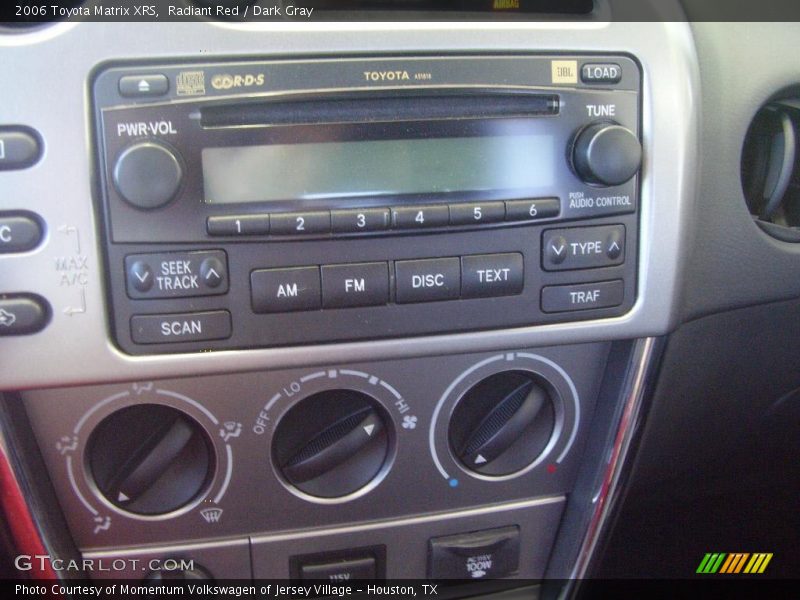 Radiant Red / Dark Gray 2006 Toyota Matrix XRS