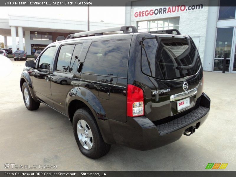 Super Black / Graphite 2010 Nissan Pathfinder LE
