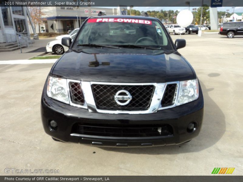 Super Black / Graphite 2010 Nissan Pathfinder LE