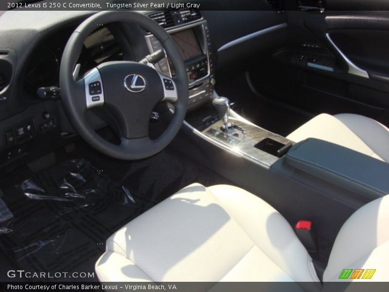 Tungsten Silver Pearl / Light Gray 2012 Lexus IS 250 C Convertible