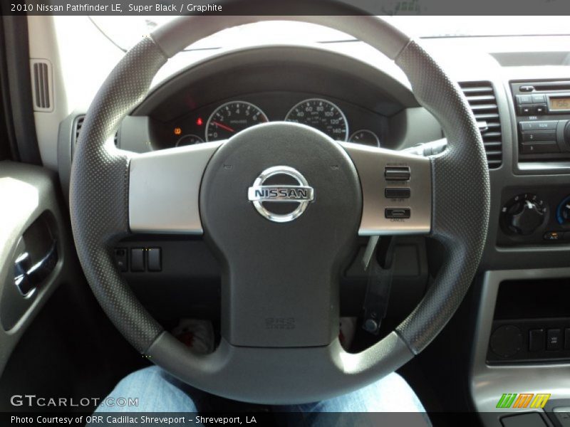 Super Black / Graphite 2010 Nissan Pathfinder LE