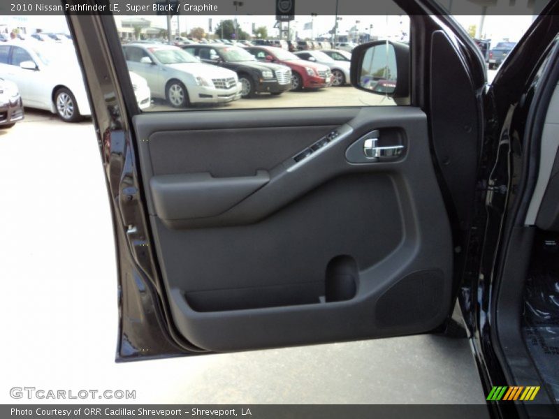Super Black / Graphite 2010 Nissan Pathfinder LE