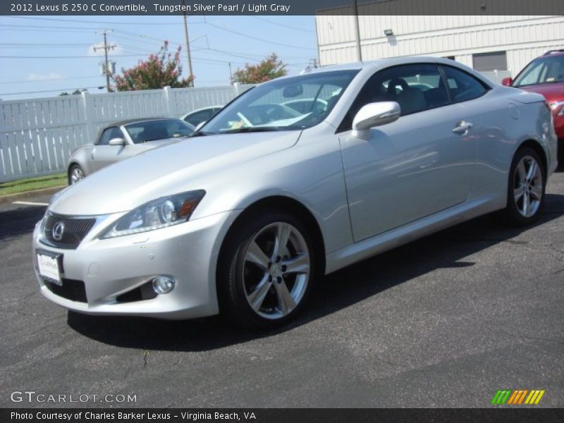 Tungsten Silver Pearl / Light Gray 2012 Lexus IS 250 C Convertible