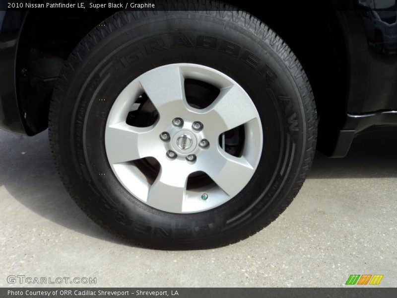 Super Black / Graphite 2010 Nissan Pathfinder LE