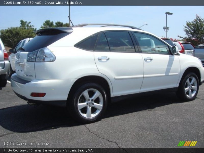 Crystal White / Light Gray 2008 Lexus RX 350 AWD