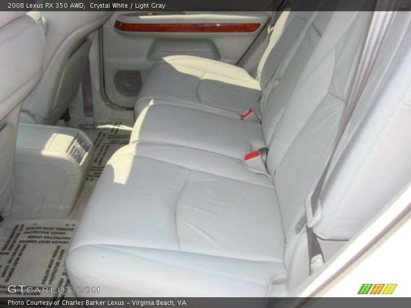 Crystal White / Light Gray 2008 Lexus RX 350 AWD