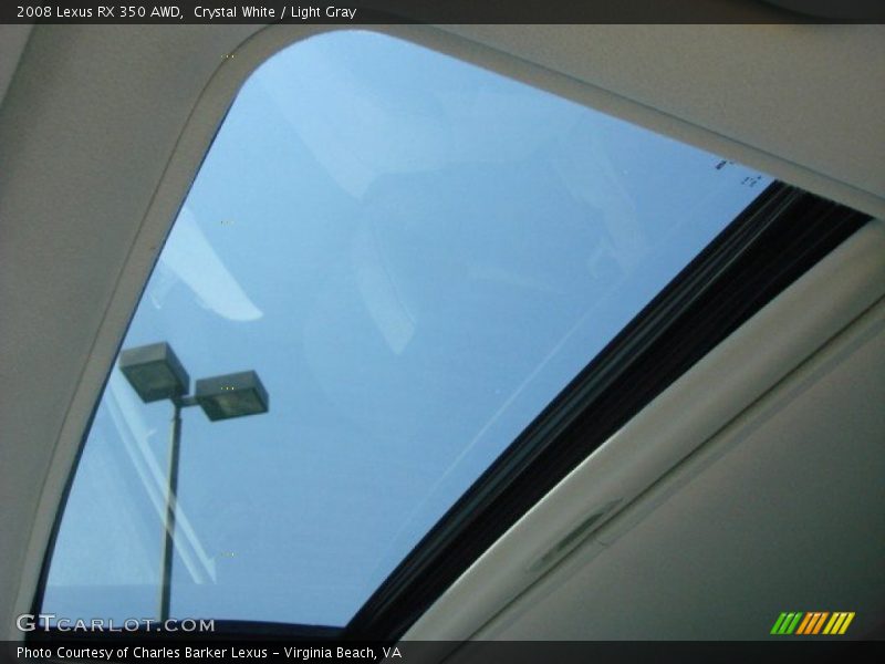 Crystal White / Light Gray 2008 Lexus RX 350 AWD