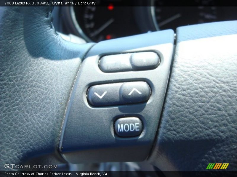 Crystal White / Light Gray 2008 Lexus RX 350 AWD